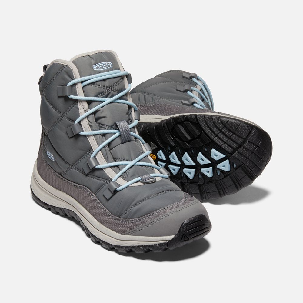 Keen Laarzen Dames Grijs - Terradora Ankle Waterproof - 27034-EHWK